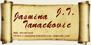 Jasmina Tanacković vizit kartica